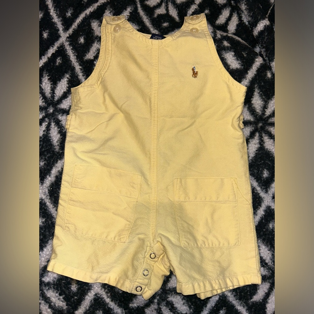 Ralph Lauren baby jumpsuit yellow 6-12 months